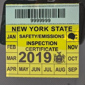 New York State Inspection Sticker