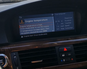 BMW Engine temperature warning