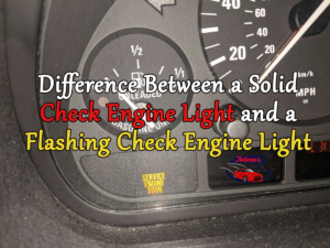 Solid and Flashing Check Engine Light